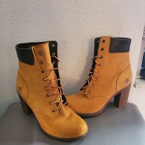 Heeled Timberland Boots